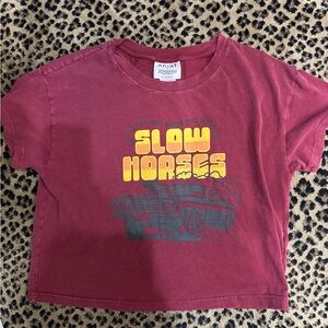 Ariat x Sendero collab  Maroon 'Slow Horses' Tee